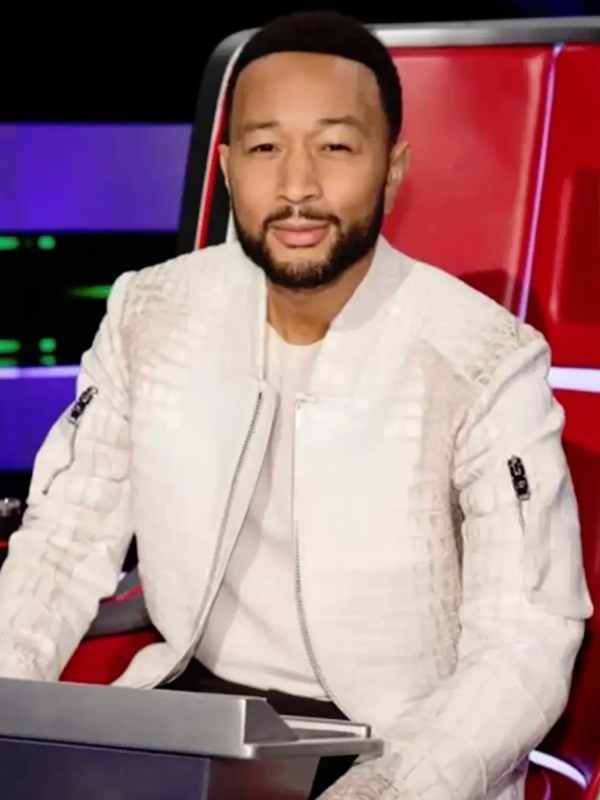 The Voice 2026 John Legend Croc Leather Jacket - Image 7