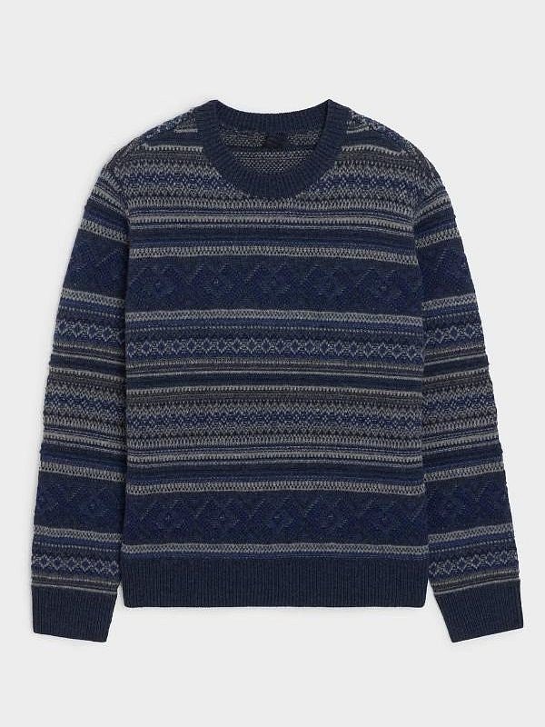 The Four Seasons S2 Will Forte Fair Isle Crewneck Sweater - Image 2