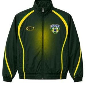 World Cup 2026 Brazil Green Track Jacket