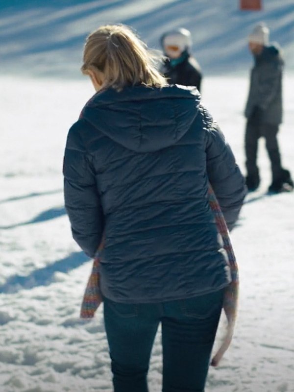 The Other Zoey Josephine Langford Blue Quilted Jacket