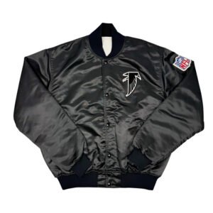 Atlanta Falcons Big Logo Vintage Black Bomber Jacket