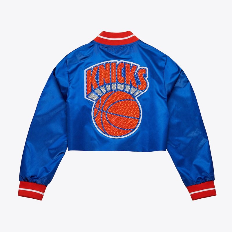 New York Knicks Jordyn Woods Cropped Jacket - Image 5
