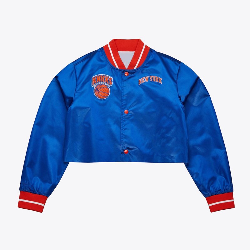 New York Knicks Jordyn Woods Cropped Jacket - Image 4