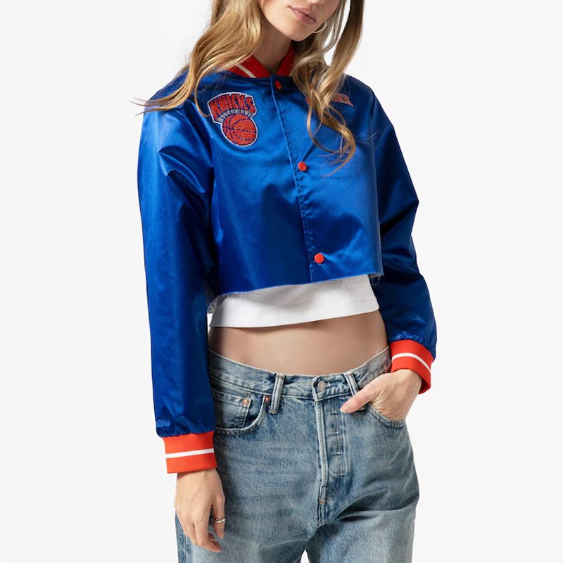 New York Knicks Jordyn Woods Cropped Jacket