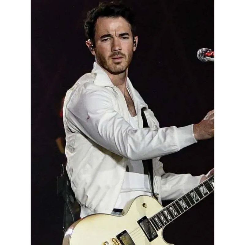 Kevin Jonas Tecate Emblema México White Bomber Jacket - Image 2