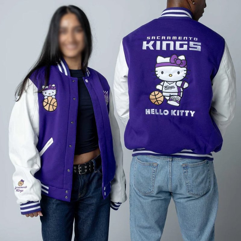 Hello Kitty Sacramento Kings Varsity Jacket
