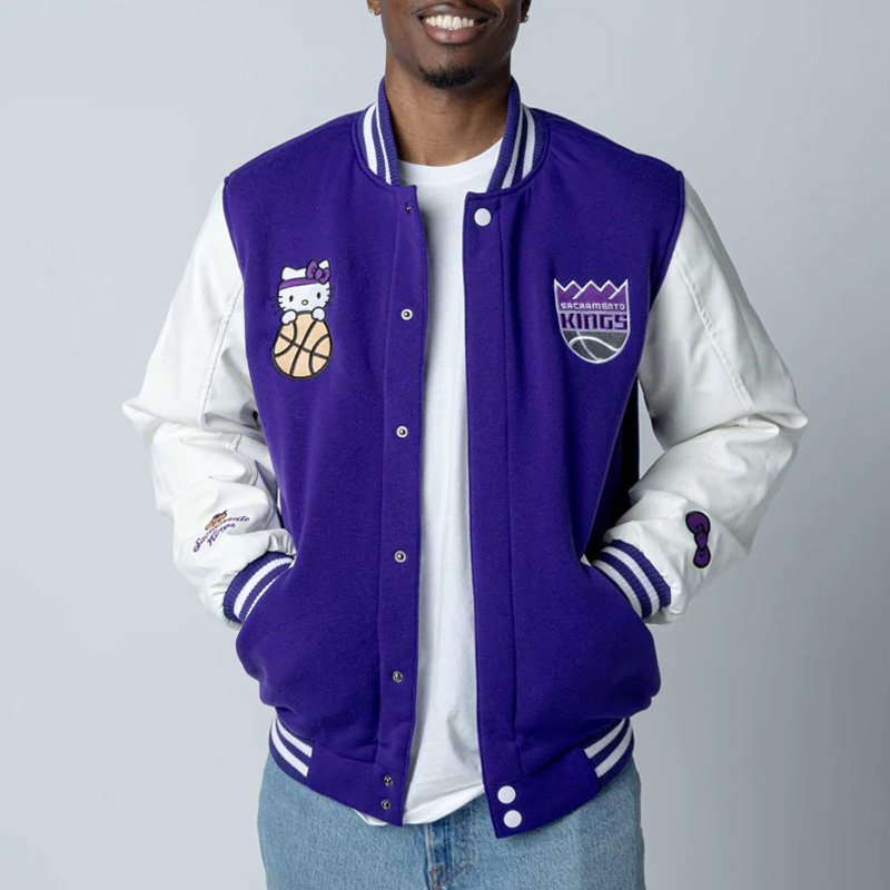 Hello Kitty Sacramento Kings Varsity Jacket
